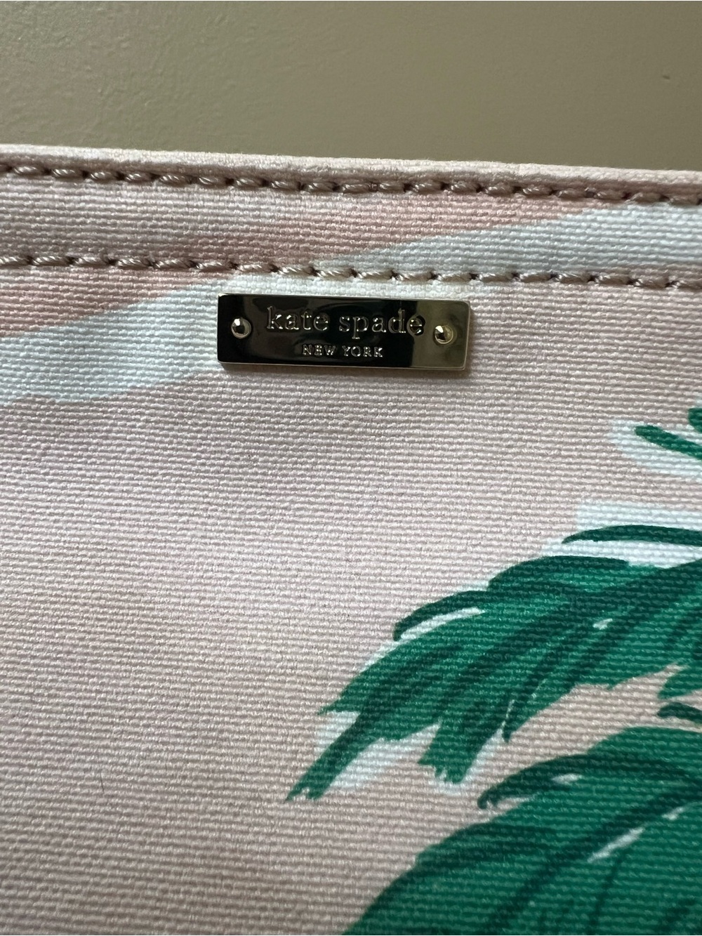 kate spade Collectable L Camel & Palm Print Tote Bag NWOT - Picture 15 of 16